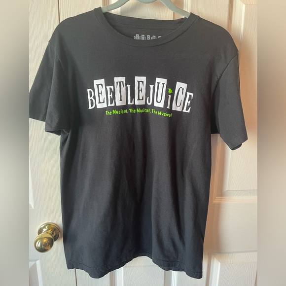 Beetlejuice Tops - Beetlejuice The Musical Graphic T-Shirt | Size M | Black Broadway Tee | Unisex 🪲
